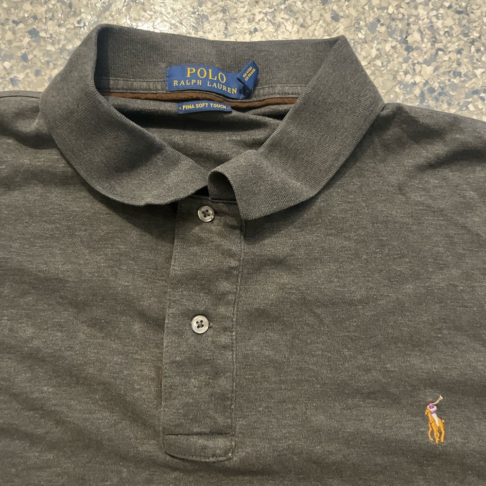 Ralph Lauren Men's Charcoal Polo Shirt